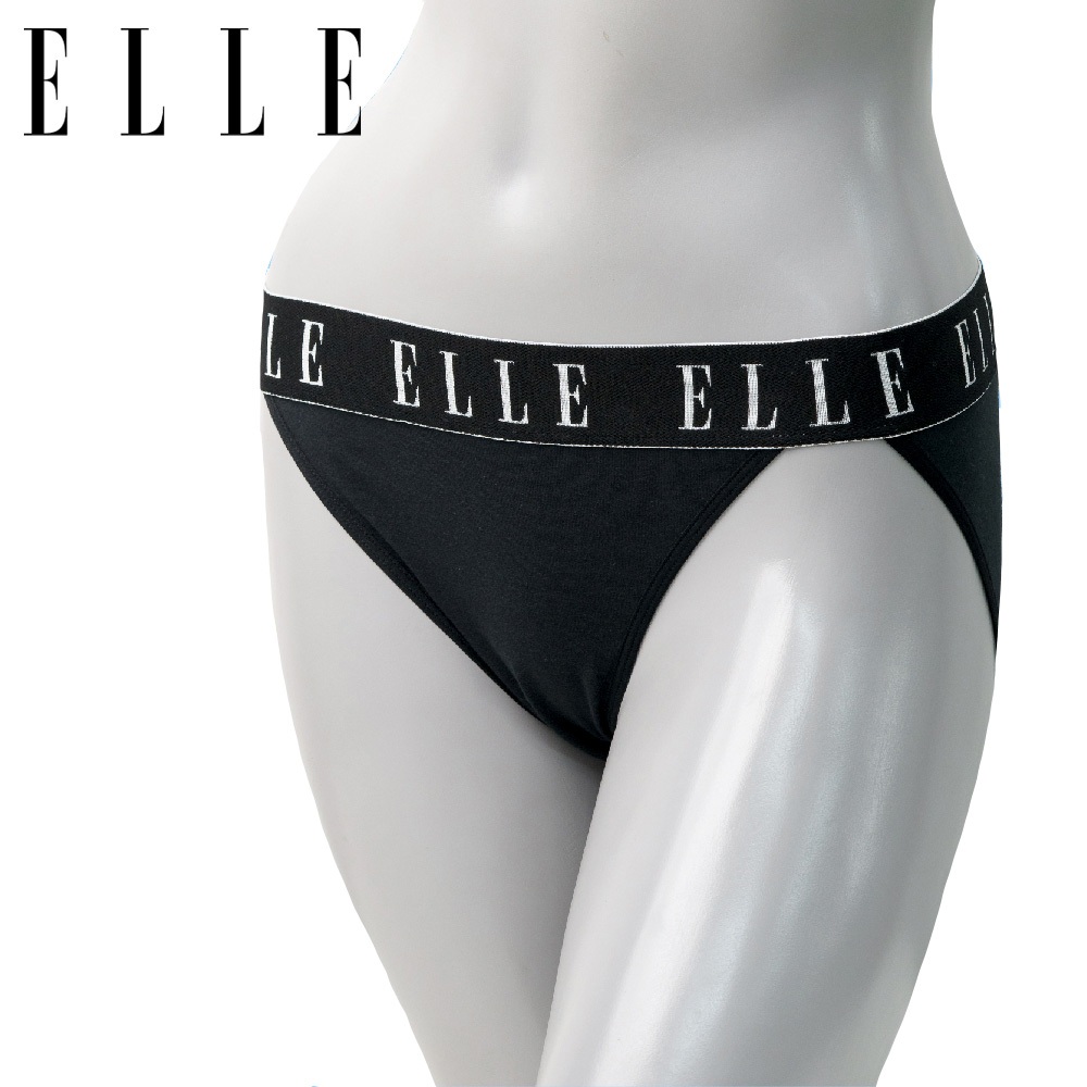 ELLE กางเกงใน LU1312 เกรดA ของแท้ รูปแบบ SEXY ผ้าคอตตอนสแปนเด็กส์ ขอเอวกว้างทอลาย