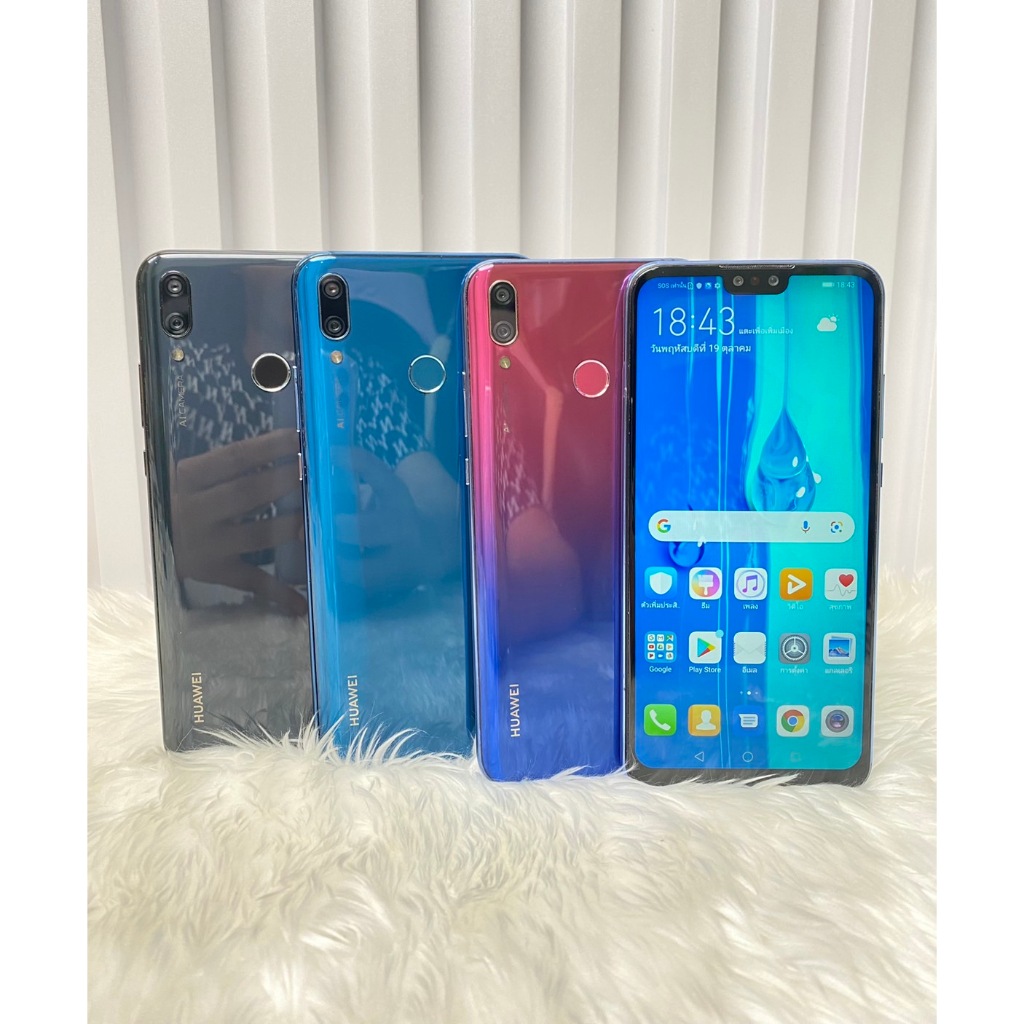 HUAWEI Y9 2019 โทรศัพท์มือสองสภาพพร้อมใช้งาน(ฟรีชุดชาร์จ)