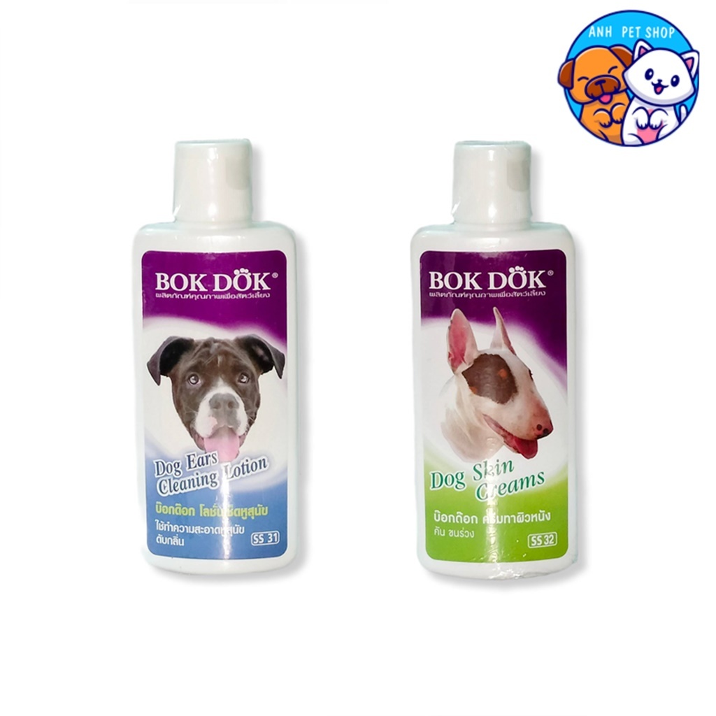 BOKDOK โลชั่นเช็ดหู และครีมทาผิวหนัง สำหรับสัตว์เลี้ยง 100 มล.