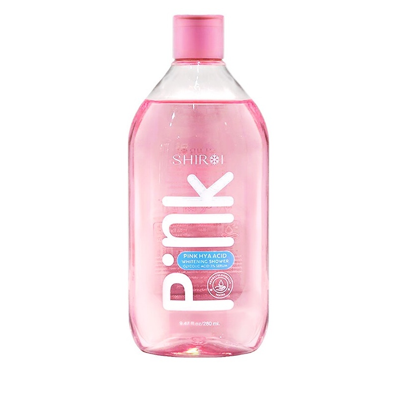 (1ขวด) sale!! โล๊ะสต๊อค ครีมอาบน้ำ ชิโรอิ SHIROI Pink Hya Acid Whitening Shower 280ml