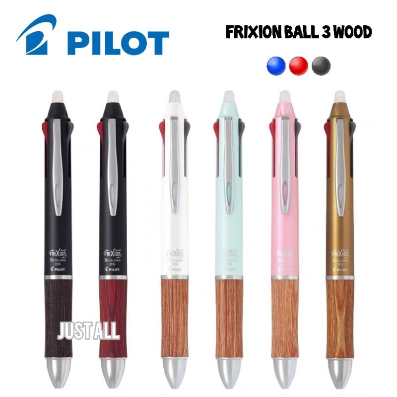 Pilot Frixion Ball 3 WOOD ปากกาลบได้ 3 สี