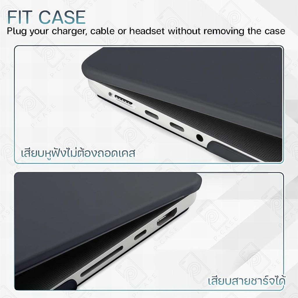 Pcase – เคส สำหรับ MacBook Air 13 Model A1369 A1466 เคสสัมผัสนุ่ม เคสป้องกันรอย เคสแม็คบุ๊ค - Plastic Hard Shell Case