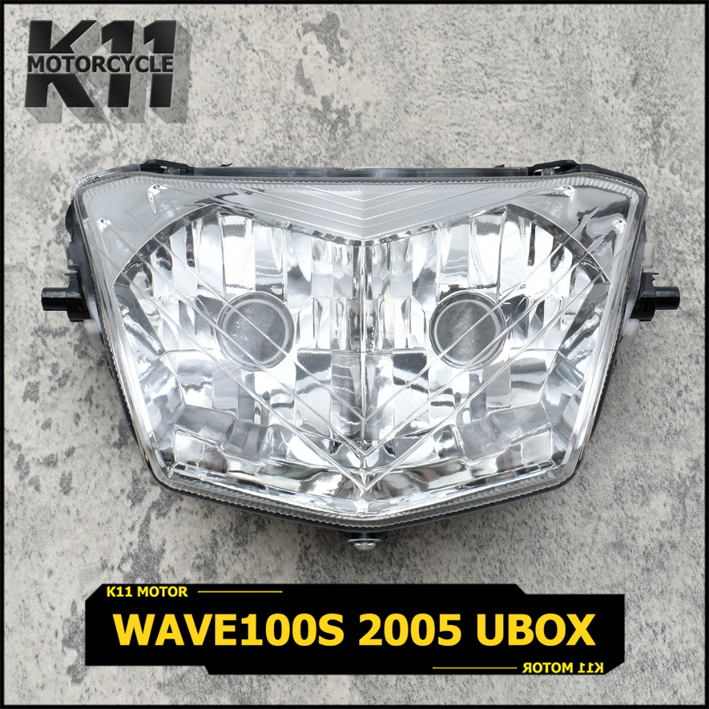 ไฟหน้า100s โคมไฟหน้า wave100s 2005 ubox จานฉานเดิม เวฟยูบ๊อก สินค้ามาตรฐาน ตรงปก