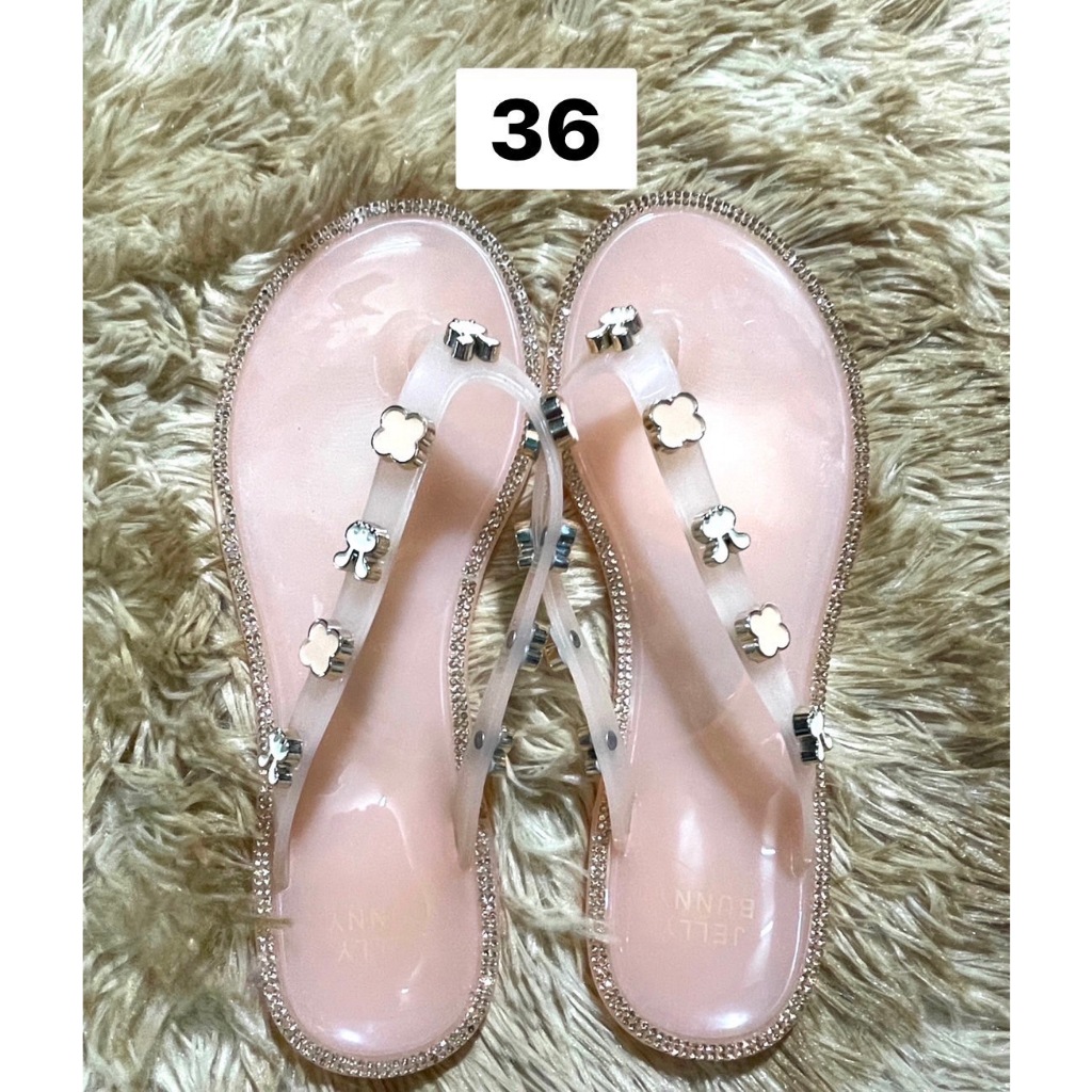 JELLY BUNNY รองเท้าแตะผู้หญิง Size 36 สีชมพู