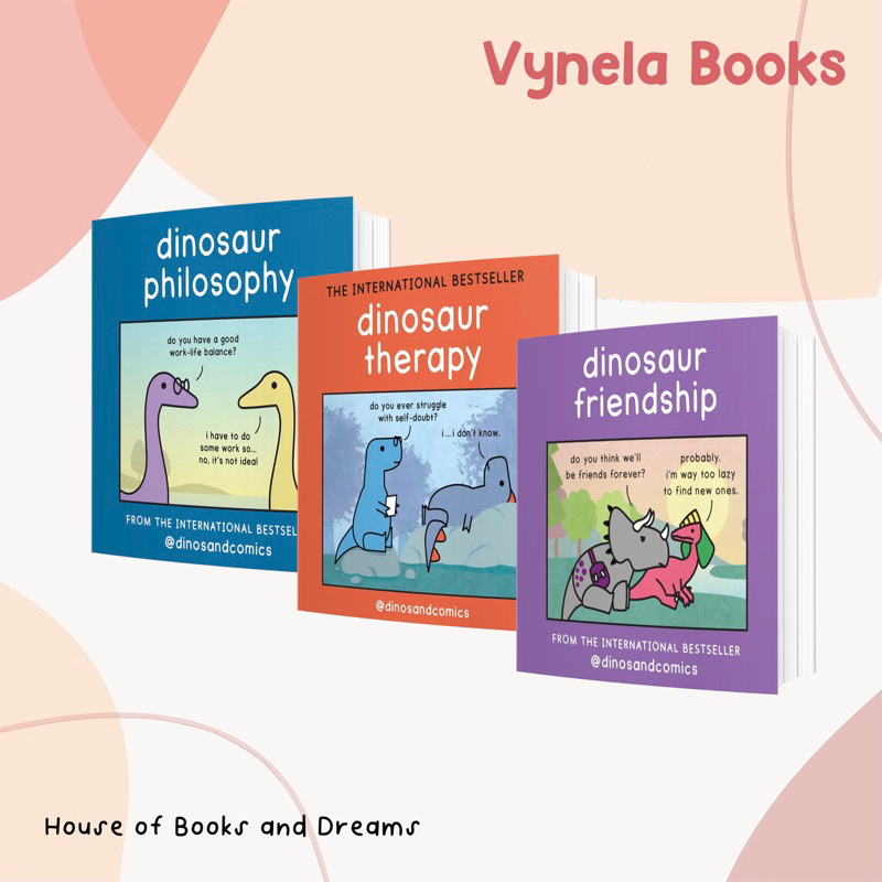 VYNELA (หนังสือภาษาอังกฤษ) DINOSAUR PHILOSOPHY / DINOSAUR THERAPY / DINOSAUR FRIENDSHIP — JAMES STEW