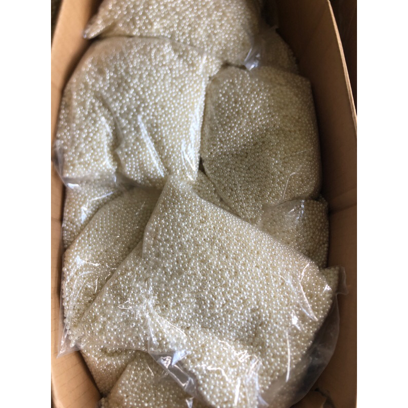 ลูกปัดมุกกลมเกรดดีแบบมีรูร้อยสวยๆถุงล่ะ500กรัม - รูปที่ 3