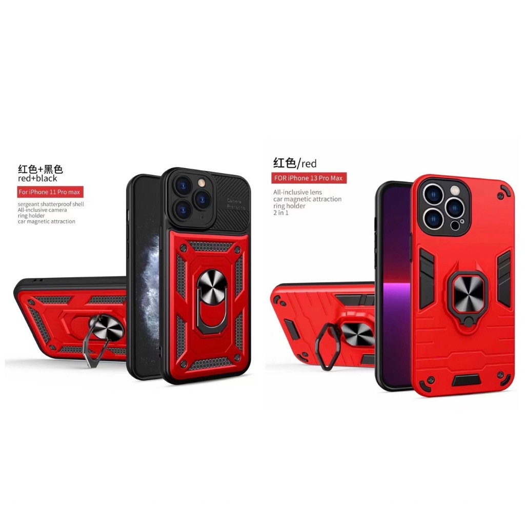 เคสหุ่นยนต์ Anti-Shock infinix Smart 7 HD Tecno Pop 7 / Spark Go ทนทาน สองชั้น แหวนขาตั้ง เกราะกันกระแทก Robot - รูปที่ 6