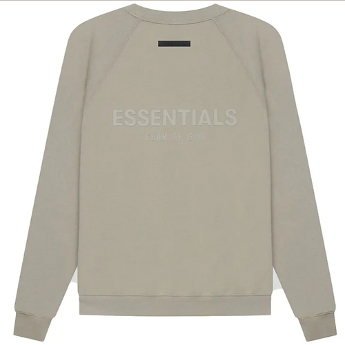 ESSENTIALS BACK LOGO EMBOSSED SWEATER (MOSS)