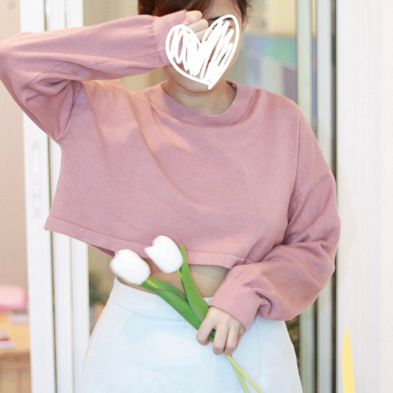[•ส่งต่อ•] MATCHBOX SHOP 🎀 : Sweater Crop Top