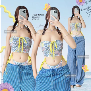 ICEBLINK -Beach pants 🏝️ กางเกงผ้าขายาวลายตรง ทรงขากระบอก พร้อมส่ง
