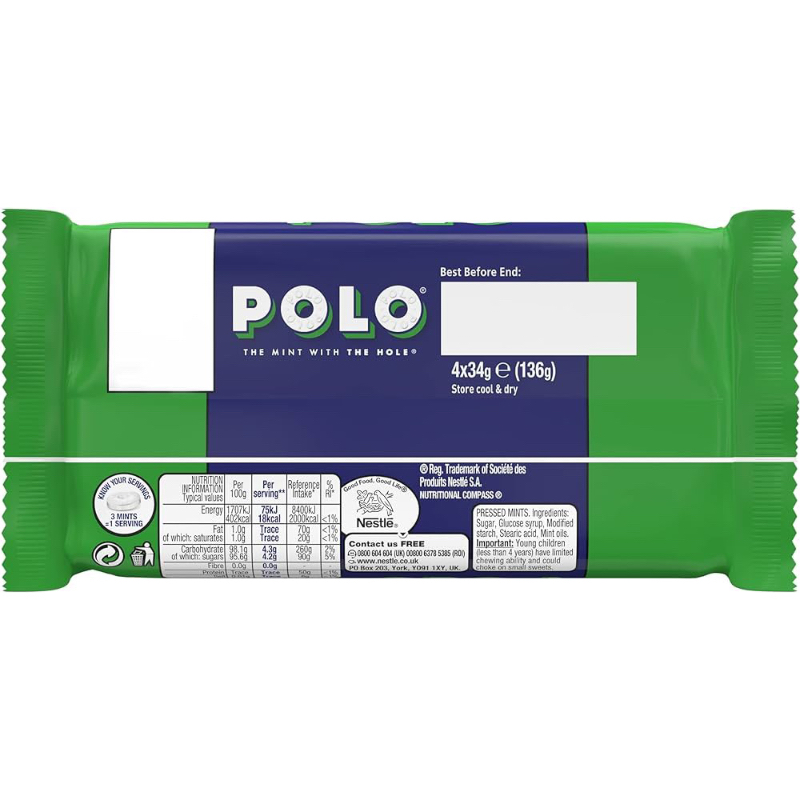 Polo original mint tube 3บาร์ ลูกอมมิ้น โปโล นำเข้าจากอเมริกา🇺🇸102ก.รัม