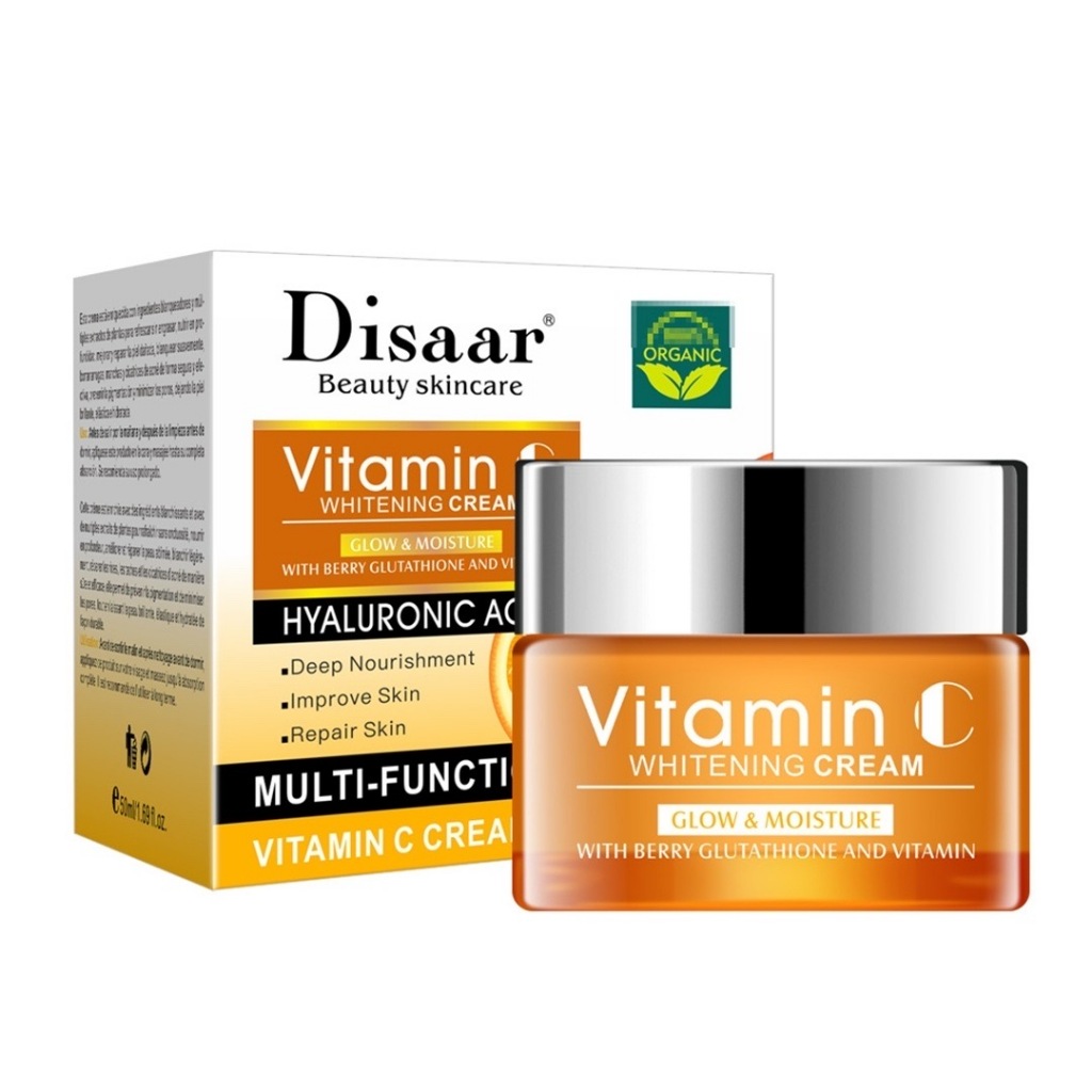 Disaar Vitamin C Whitening Cream [DS51993] ครีมบำรุงผิวหน้า วิตามินซี เผยผิวขาวใส เรียบเนียน ลดจุดด่างดำ ชุ่มชื้น