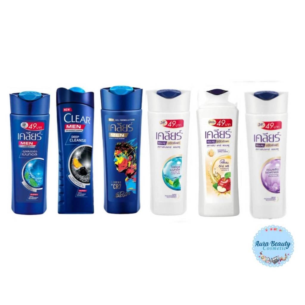 📍 (1ขวด) Clear  Shampoo 120-145 ml. เคลียร์ แชมพู