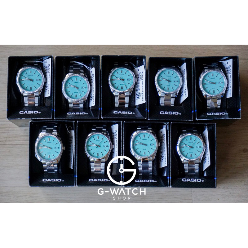 [มีสินค้าพร้อมจัดส่ง] CASIO “Turquoise” MTP-1302PD-2A2, MTP-1302PD, MTP-1302 Turquoise Blue Casio Blue