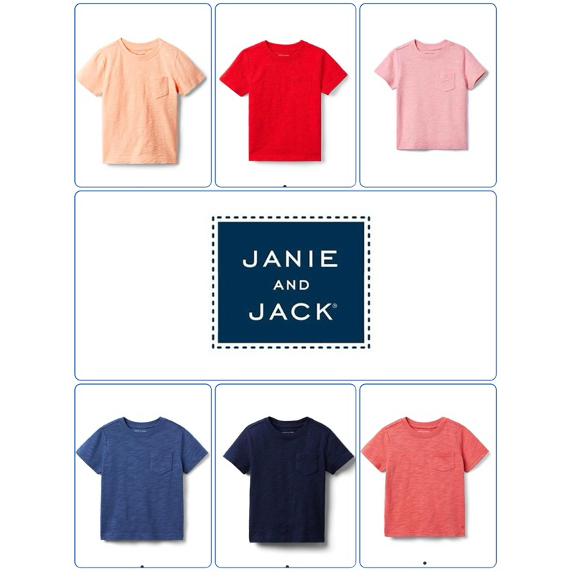 New Arrival เสื้อยืดคอกลมเด็กชาย สีพื้น จาก Janie &Jack