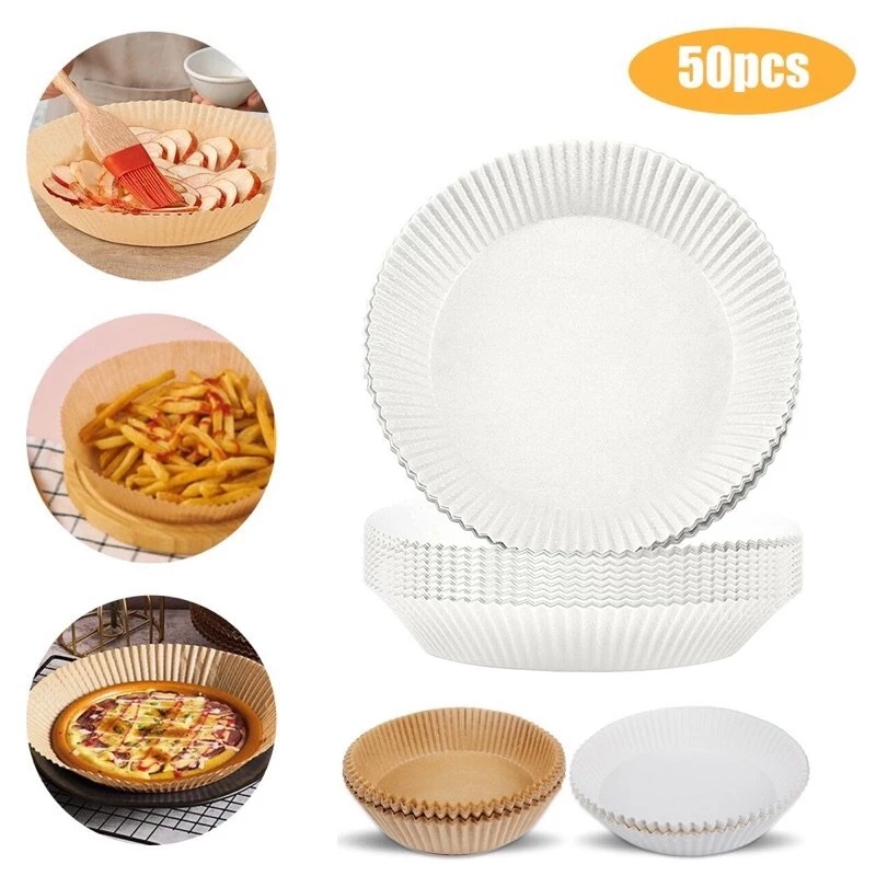 SZX 50แผ่น/แพ็ค กระดาษรองหม้อทอด กระดาษรองหม้อทอดไร้น้ํามัน กระดาษรองทอด air fier กระดาษไขรองอบ กระดาษรองหม้อ thumbnail 8