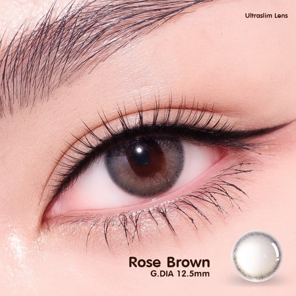 Candylens คอนแทคเลนส์ฟิลเตอร์ รุ่น Rose สี น้ำตาล พร้อมส่ง 00-7.00
