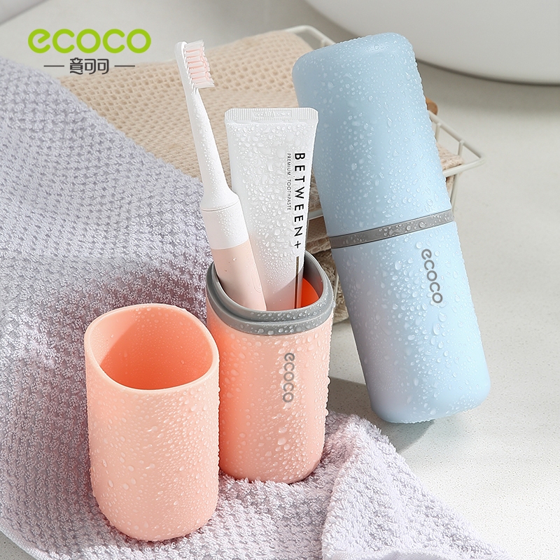 [พร้อมส่ง]Ecoco กล่องใส่แปรงสีฟัน แบบ พกพา สําหรับเดินทาง ห้องน้ํา มี 4 สี