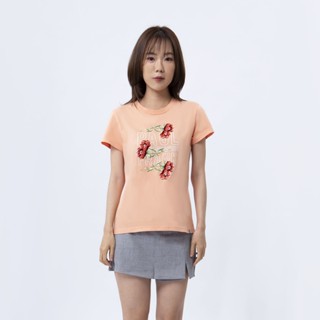 PAUL FRANK เสื้อยืดผู้หญิง WOMENS MYSTERIOUS FLORAL TEES