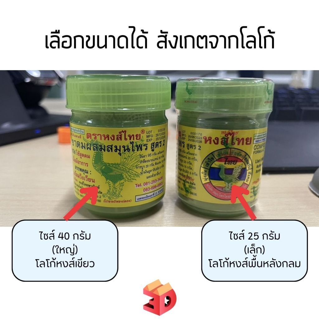 Lite ฝายาดมหงส์ไทย สำหรับยาดม ( สินค้าเฉพาะฝา ไม่รวมยาดม ) ฝาสำหรับสูดเข้าจมูกโดยตรง สินค้า 3d Print จุกยาดม