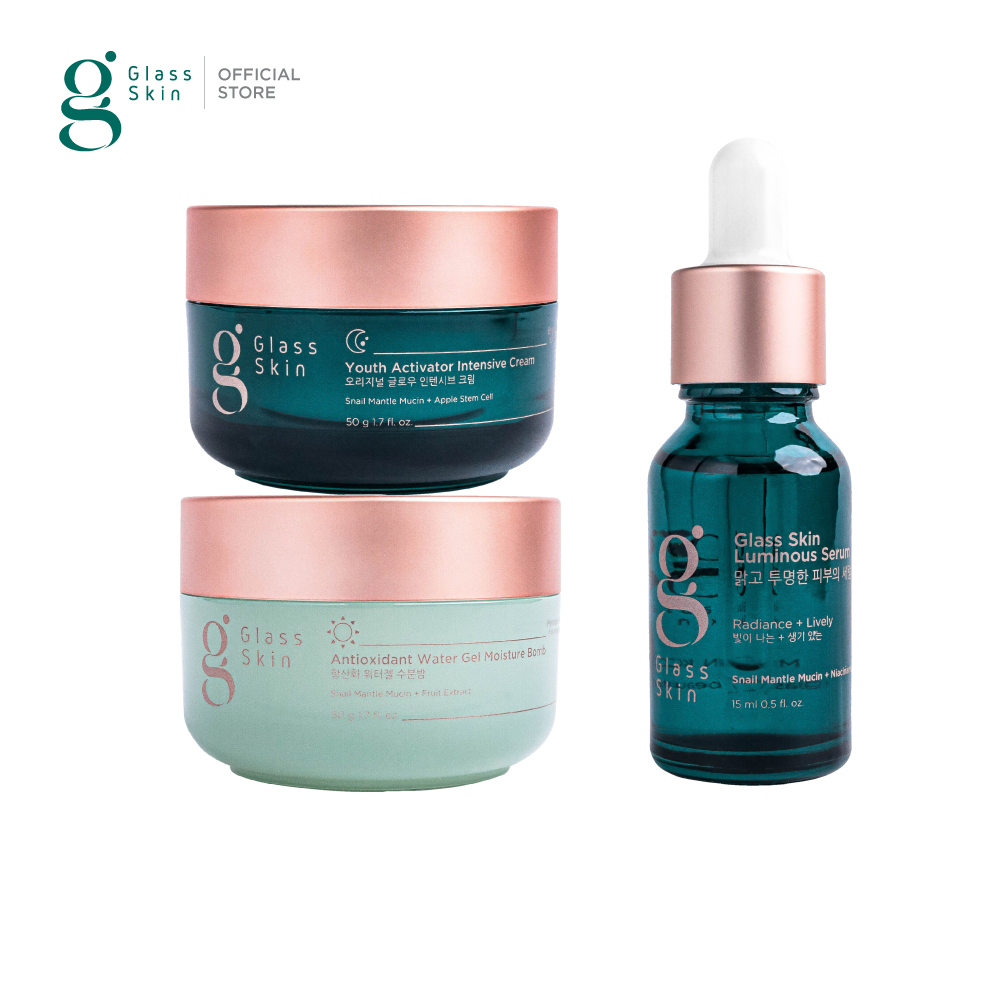 Glass Skin Trio Set กู้ผิวโทรม เปลี่ยนผิวสวยชั่วข้ามคืน