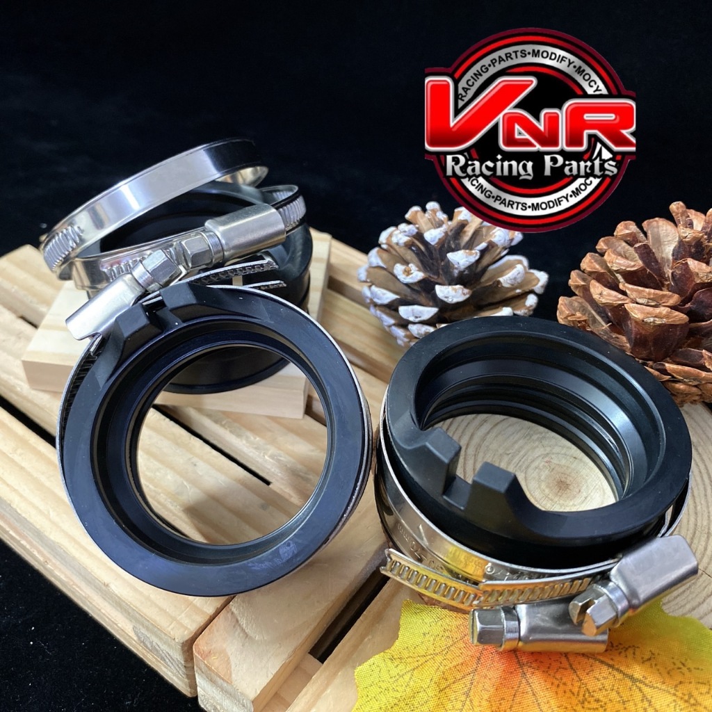 คอยาง ท่อยางสำหรับเรือนแต่ง X-MAX/FORZA คอยางรูใน 45.5 มิลลิเมตร พร้อมสายรัดสแตนเลสแท้ เนื้อนิ่มทน งานสวย👍