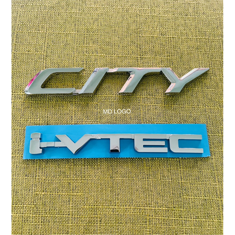 โลโก้ CITY i-VTEC ติดท้ายHonda ราคาต่อชิ้น สีเงิน