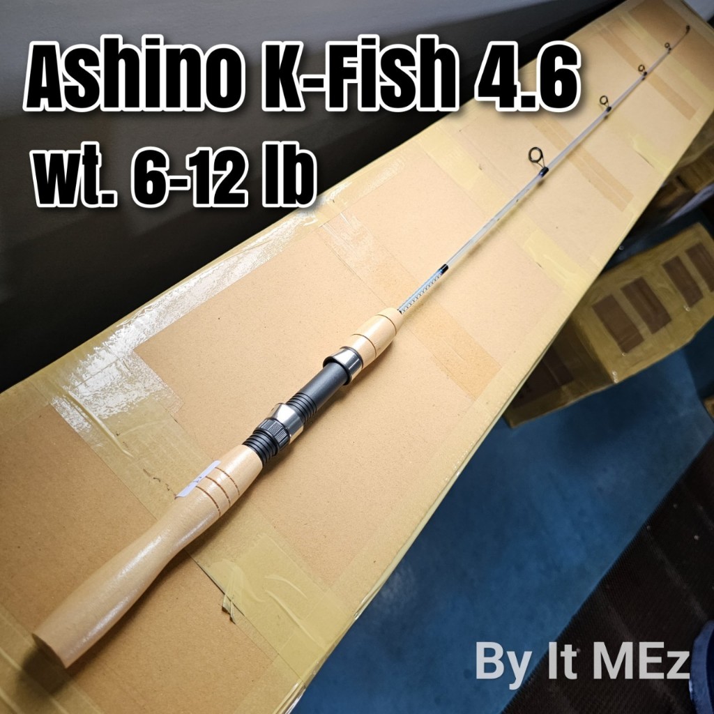 ของแท้ ราคาถูก ❗❗ คันเบ็ดตกปลา คันตัน ตีเหยื่อปลอม Ashino K-Fish ยาว 4.6 ฟุต 1 ท่อน line wt. 6-12 lb Spinning