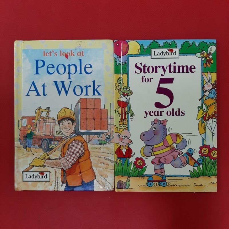 หนังสือ ของ Ladybird   Story Time For 5 years olds and People at work  and Plants  มือสอง รวมหนังสือ
