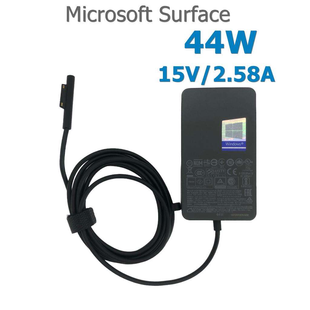 Microsoft Surface Adapter ของแท้ สำหรับ Surface Pro 5, Pro 6, Surface 1796 44W 15V/2.58A สายชาร์จ Surface อะแดปเตอร์
