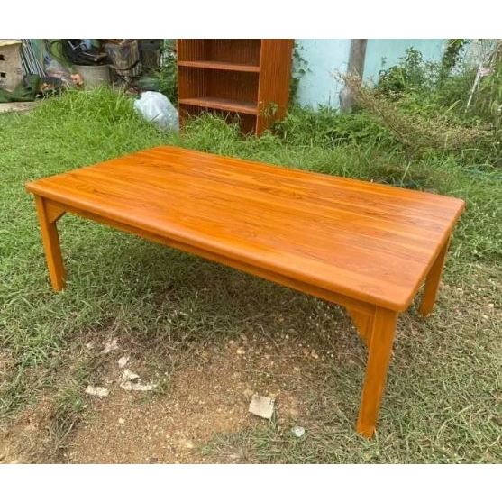 Sukthongแพร่ โต๊ะญี่ปุ่นไม้สักเเท้80×150สูง50ซม.