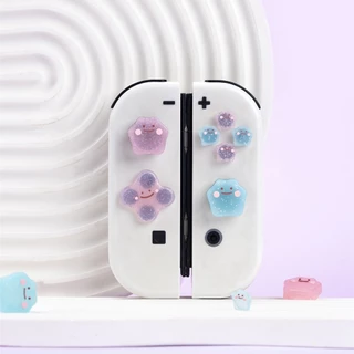 ครอบปุุ่ม ใช้งานร่วมกับ Nintendo Switch/OLED ปุ่มยาง NS-JOY-CON ซิลิโคนนิ่ม ฝาครอบปุ่มจอยสติ๊กสําหรับ