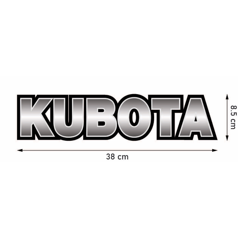 สติ๊กเกอร์ติดรถไถคูโบต้า สติ๊กเกอร์คูโบต้า สติ๊กเกอร์ kubota 1 แผ่น
