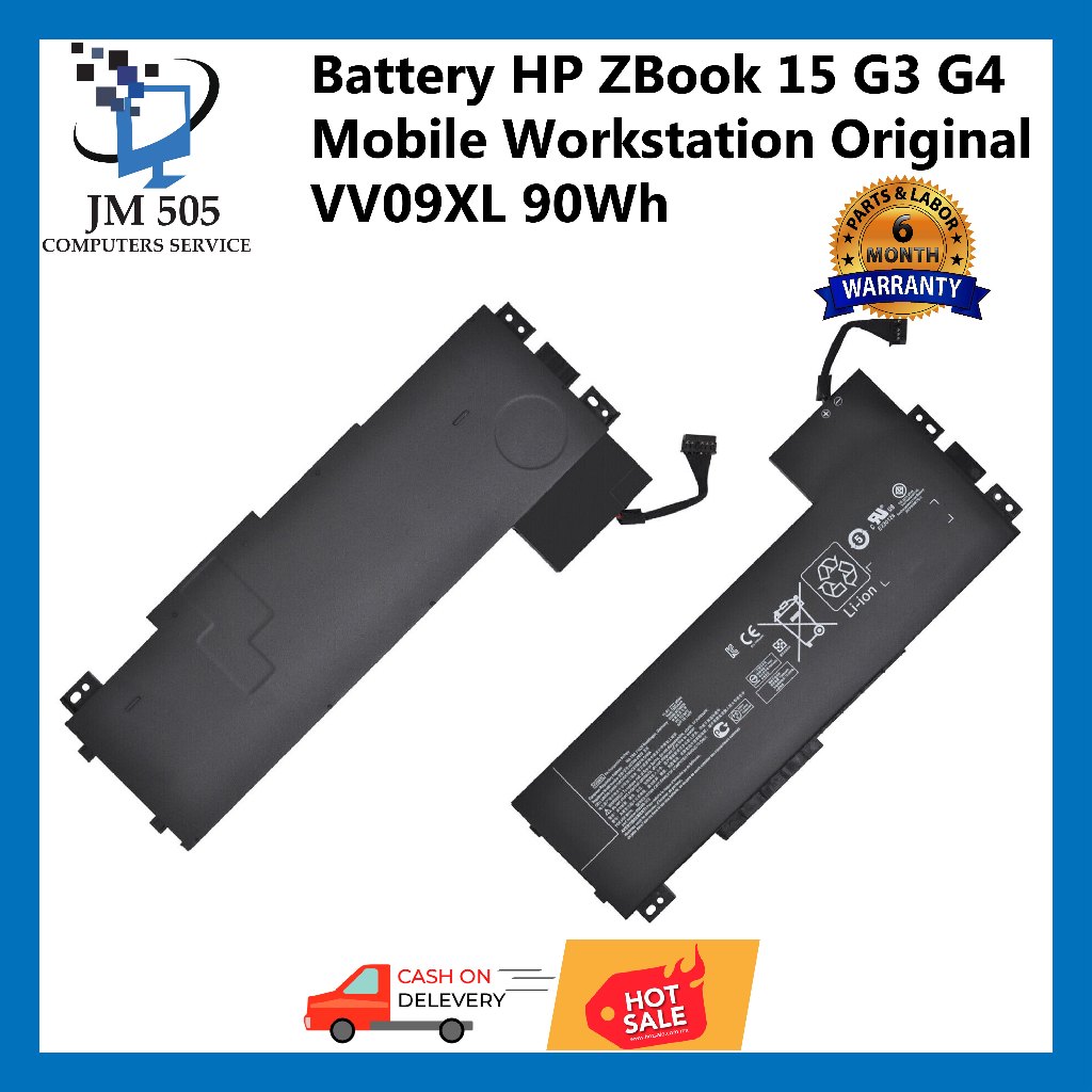 Battery HP ZBook 15 G3 G4 Mobile Workstation Original VV09XL ราคา พิเศษ แบตเตอรี่ HP ZBook 15 G3 Mob