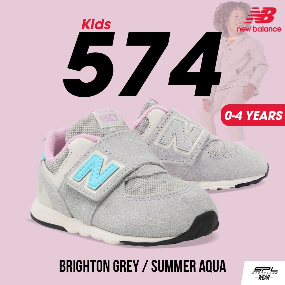 New Balance รองเท้าผ้าใบ รองเท้าเด็ก NB IF 574 Brighton Grey NW574NB1 (1790)