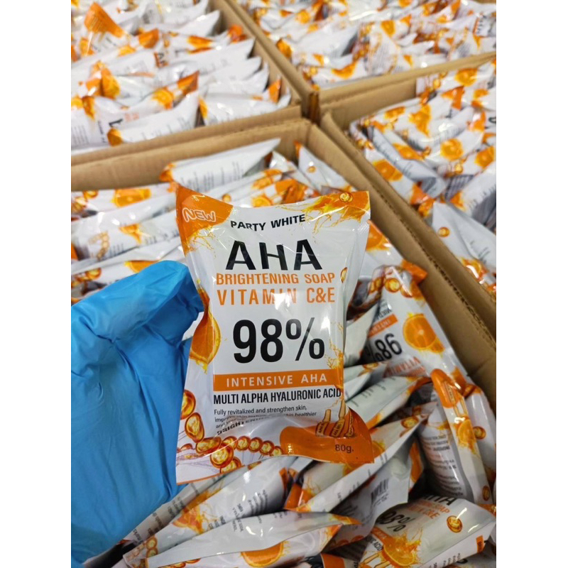 สบู่AHA98%สูตรส้ม(ซองสีส้ม80)