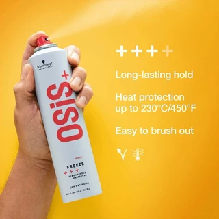 สเปรย์ Schwarzkopf Osis Freeze Strong Hold Hairspray 300ml. ชวาร์สคอฟ โอซิส+ ฟรีซ สตรอง โฮลด์ แฮร์สเปรย์ ชวาส