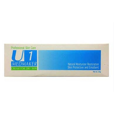 Medmaker U1 Urea Cream 10%  เมดเมเกอร์  ยู1 ยูเรีย ครีม ขนาด 30 กรัม ใช้ทาเพื่อบำรุงผิว สำหรับผิวแห้ง จำนวน 1 หลอด 00518