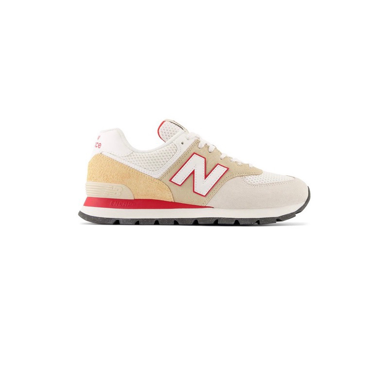 NEW BALANCE 574 มือ 1 แท้ size 43 (27.5cm) สีขาว แดง เนื้อ