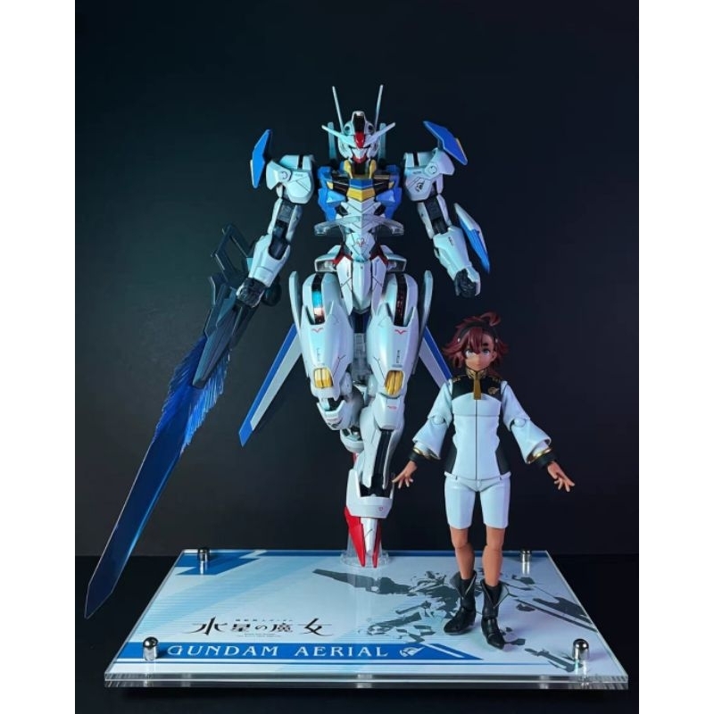 ฐานอะคริลิคใส Bandai Full Mechanics 1/100 Gundam Aerial