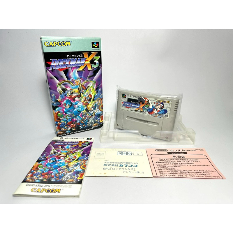 ตลับแท้ Super Famicom(japan)(sfc)  RockMan X3