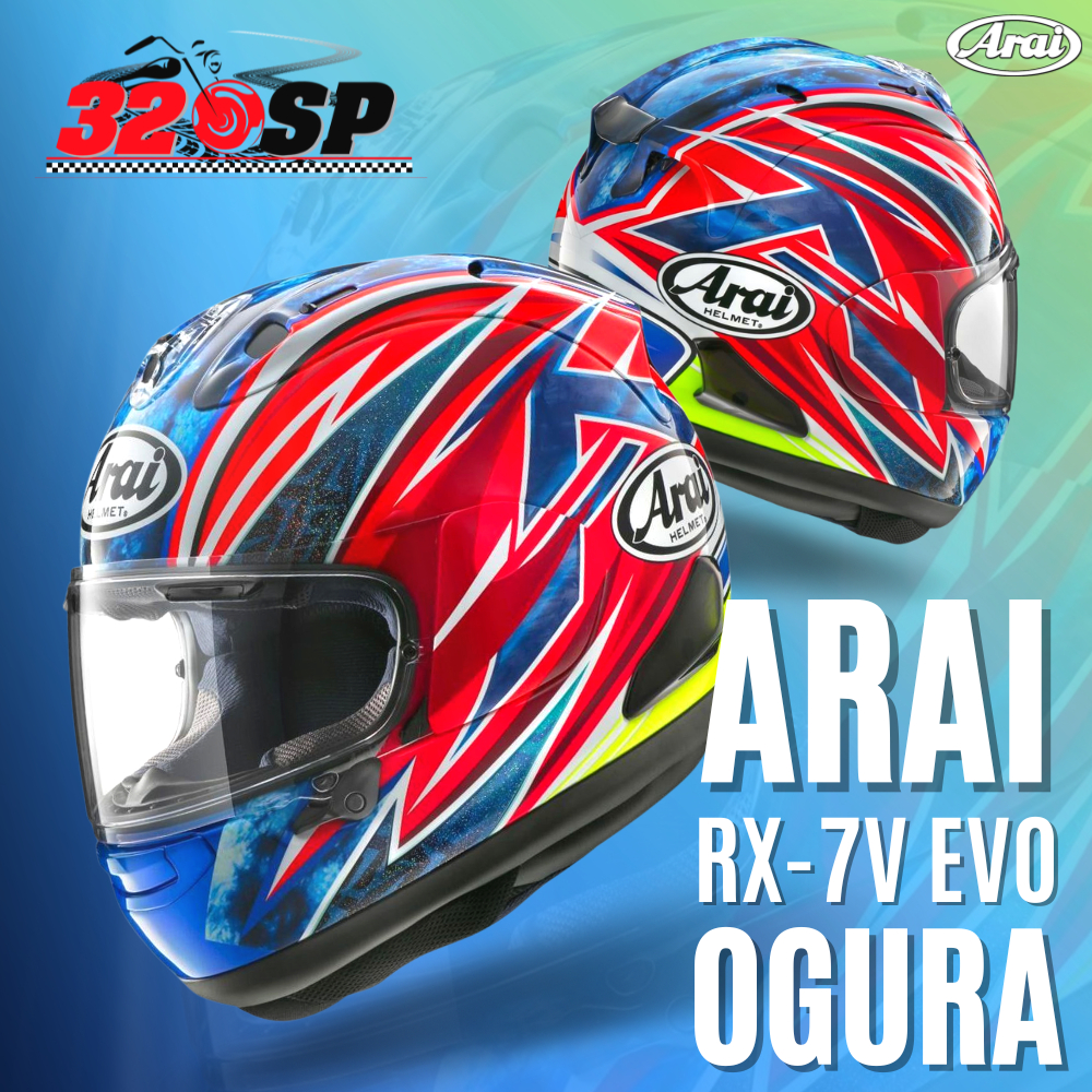 แถมฟรี !!! กระเป๋าใส่หมวกกันน็อค !! หมวกกันน็อค ARAI RX-7V EVO IOM TT2022-2023 ส่งไว!!