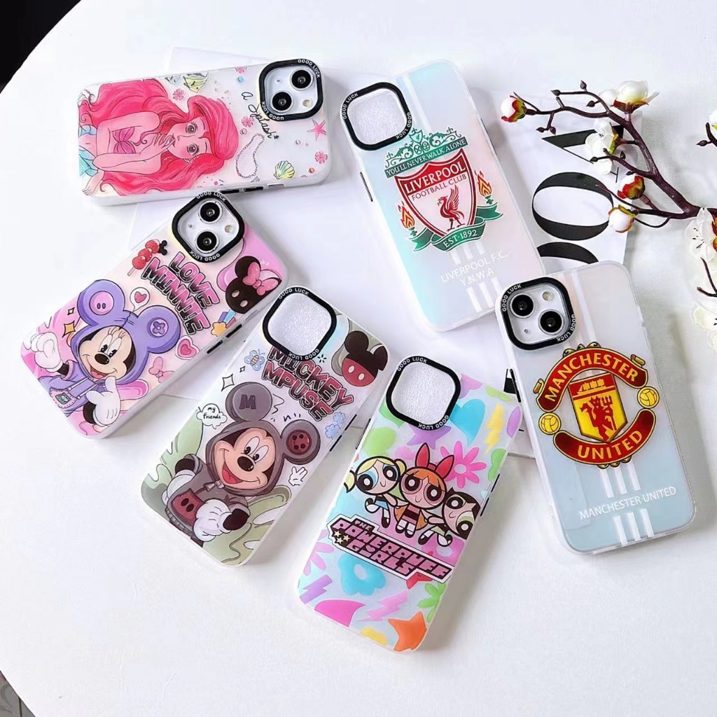 เคสTPU ลายการตูน งานเงาสท้อนแสง สินค้าพร้อมส่ง สำหรับรุ่น I7 I8 SE I7plus i8plus I11 XR XS I12 I12PRO I12PROMAX