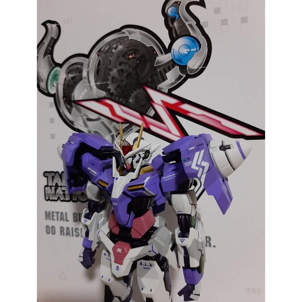 Metal Build Gundam OO Raiser Designer Blue มือ2 กล่องไม่สวย มีรอยบุบ ของครบ