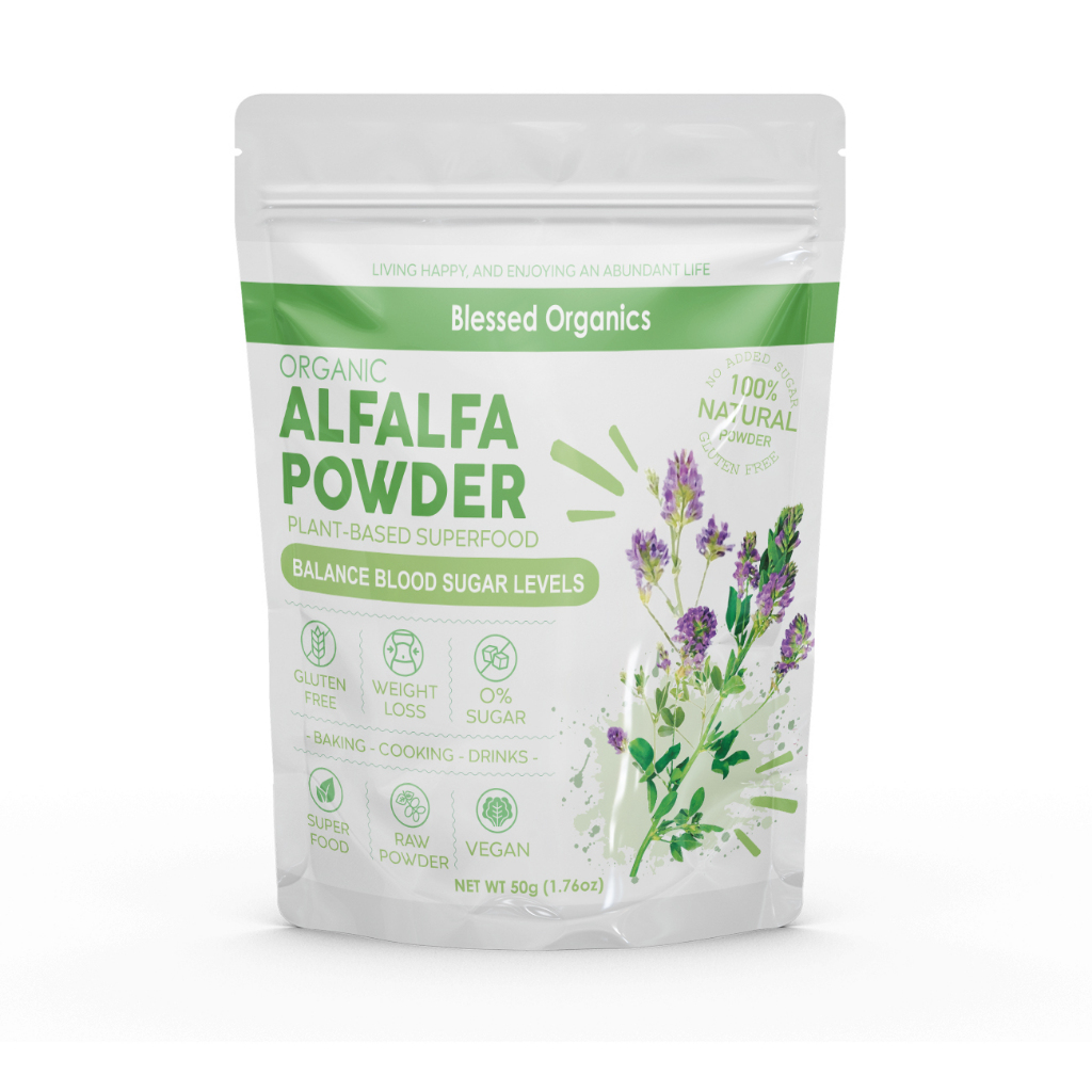 ผงอัลฟาฟ่า Alfalfa ออแกนิค100%