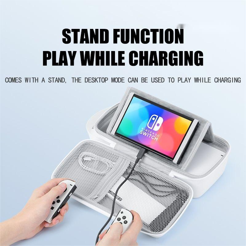 ช่องเก็บฮาร์ดไดรฟ์สายชาร์จคงที่อุปกรณ์เกม Switch Dock เข้ากันได้กับ Nintendo Switch OLED / V1 / V2