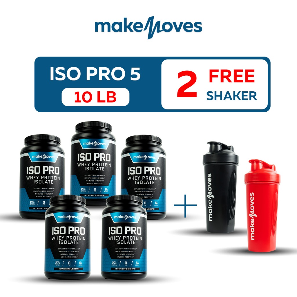 ISO PRO Whey Protein Isolate MakeMoves (Iso Pro 5 with free 2 shaker)