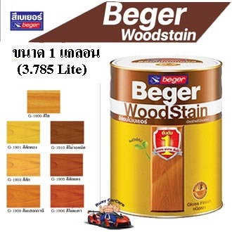 สีย้อมไม้เบเยอร์ (ชนิดเงา) ขนาด 1GL (3.785 ลิตร) G-19XX (ตามเบอร์สี)