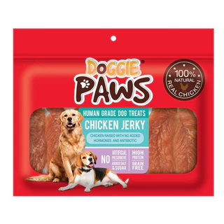 Doggie Paws ขนมสุนัข เนื้อไก่คุณภาพอบแห้ง ขนาด 320 กรัม ( 1 ซอง )