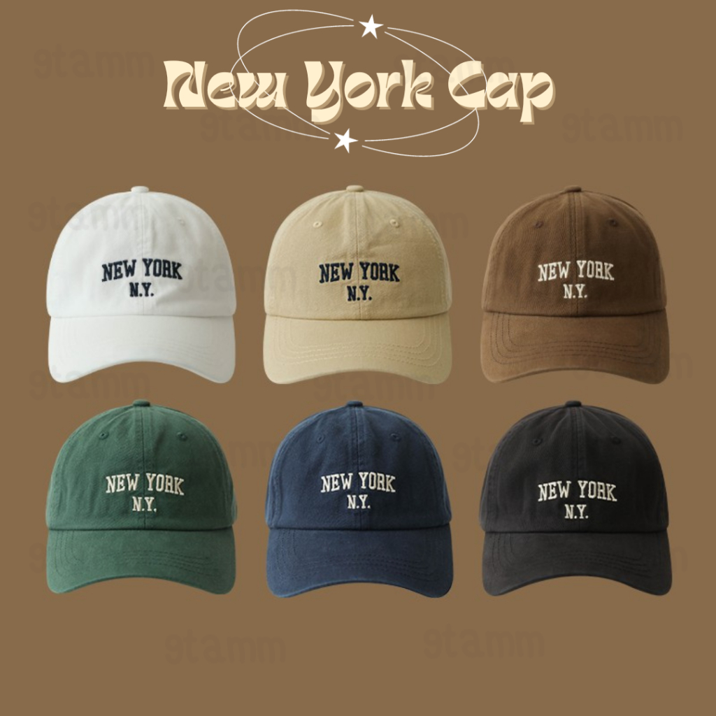 𝐍𝐞𝐰 𝐘𝐨𝐫𝐤 𝐂𝐚𝐩 - หมวกแก๊ป หมวกเบสบอล หมวกแฟชั่น [CT04]
